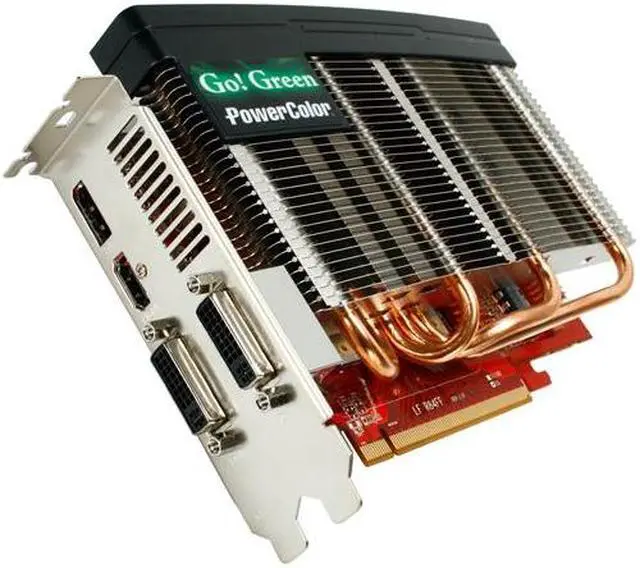 Main image of PowerColor Go! Green Radeon HD 5750 1GB GDDR5 PCI Express 2.1 x16 CrossFireX Support Graphics Card AX5750 1GBD5-NS3DH