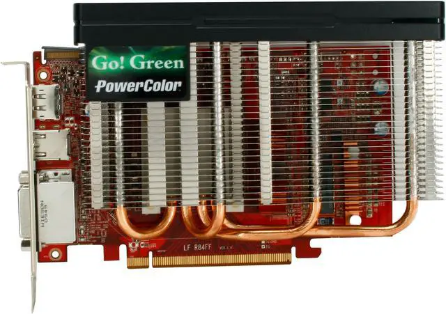 Alt view image 3 of 5 - PowerColor Go! Green Radeon HD 5750 1GB GDDR5 PCI Express 2.1 x16 CrossFireX Support Graphics Card AX5750 1GBD5-NS3DH
