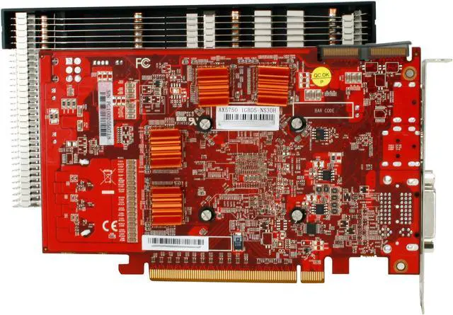 Alt view image 4 of 5 - PowerColor Go! Green Radeon HD 5750 1GB GDDR5 PCI Express 2.1 x16 CrossFireX Support Graphics Card AX5750 1GBD5-NS3DH