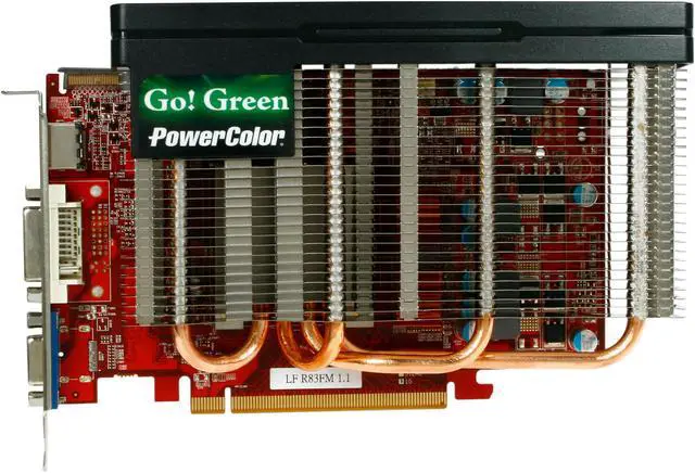 Alt view image 3 of 5 - PowerColor Go! Green Radeon HD 5670 (Redwood) 1GB GDDR5 PCI Express 2.1 x16 CrossFireX Support Graphics Card AX5670 1GBD5-NS3H