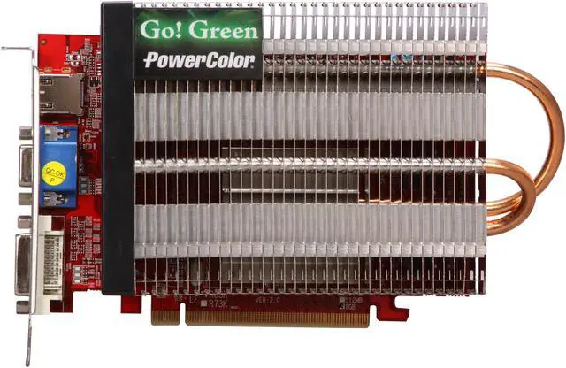 Alt view image 3 of 5 - PowerColor Go! Green Radeon HD 5570 1GB DDR3 PCI Express 2.1 x16 Graphics Card AX5570 1GBK3-NS3H