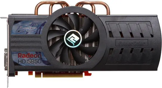 Alt view image 3 of 6 - PowerColor PCS+ Radeon HD 5850 (Cypress Pro) 1GB GDDR5 PCI Express 2.0 x16 CrossFireX Support Graphics Card AX5850 1GBD5-PPDHG2