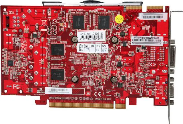 Alt view image 4 of 5 - PowerColor Radeon HD 5750 1GB DDR5 PCI Express 2.1 x16 CrossFireX Support Graphics Card AX5750 1GBD5-H
