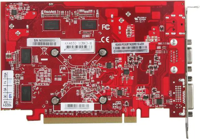 Alt view image 4 of 5 - PowerColor Radeon HD 4650 1GB DDR3 PCI Express 2.0 x16 Graphics Card AX4650 1GBK3-H
