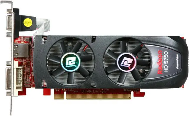 Alt view image 3 of 6 - PowerColor Radeon HD 5750 1GB GDDR5 PCI Express 2.1 x16 Low Profile Ready Graphics Card AX5750 1GBD5-LH