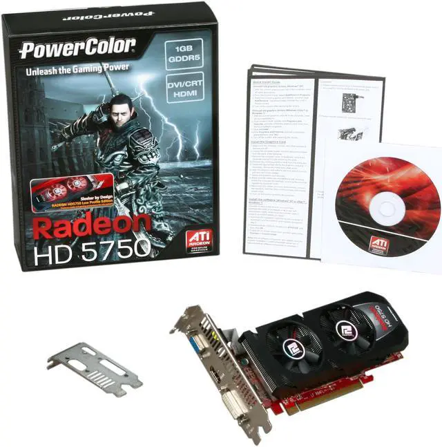 Alt view image 6 of 6 - PowerColor Radeon HD 5750 1GB GDDR5 PCI Express 2.1 x16 Low Profile Ready Graphics Card AX5750 1GBD5-LH