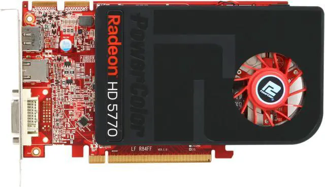 Alt view image 3 of 4 - PowerColor Radeon HD 5770 1GB GDDR5 PCI Express 2.1 x16 CrossFireX Support Graphics Card AX5770 1GBD5-IDH