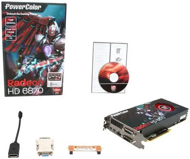 Alt view image 6 of 6 - PowerColor Radeon HD 6870 1GB GDDR5 PCI Express 2.1 x16 CrossFireX Support Graphics Card AX6870 1GBD5-M2DH