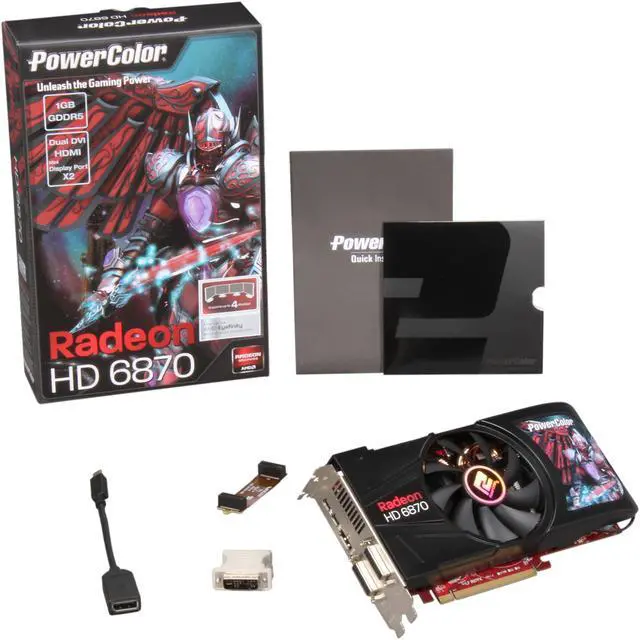 Alt view image 6 of 6 - PowerColor Radeon HD 6870 1GB GDDR5 PCI Express 2.1 x16 CrossFireX Support Graphics Card AX6870 1GBD5-2DH