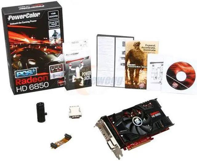 Alt view image 6 of 6 - PowerColor PCS+ Radeon HD 6850 1GB GDDR5 PCI Express 2.1 x16 CrossFireX Support Graphics Card AX6850 1GBD5-PPDHGJ