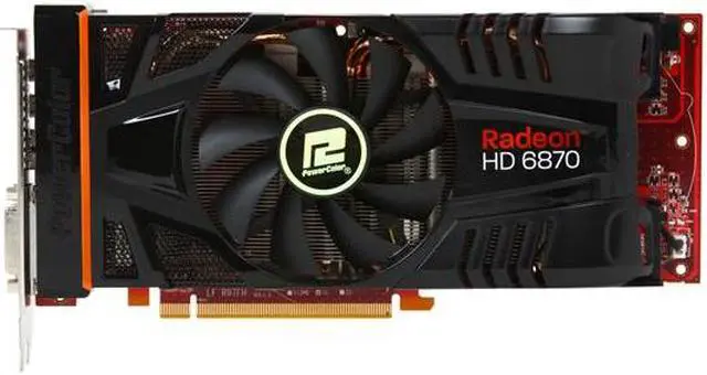 Alt view image 2 of 4 - PowerColor PCS+ AX6870 1GBD5-PP2DHGJ Radeon HD 6870 Power Jack Bundle 1GB 256-bit GDDR5 PCI Express 2.1 x16 HDCP Ready CrossFireX Support Video Card with Eyefinity