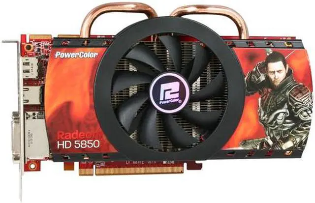 Alt view image 3 of 5 - PowerColor Radeon HD 5850 1GB GDDR5 PCI Express 2.1 x16 CrossFireX Support Graphics Card AX5850 1GBD5-DH
