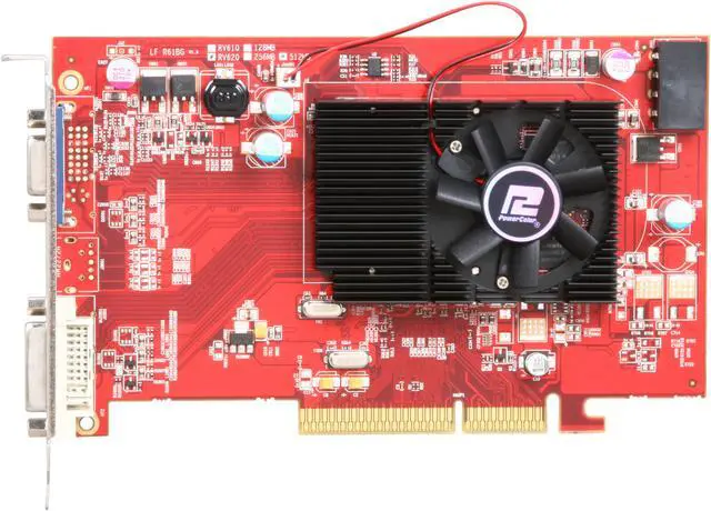 Alt view image 3 of 6 - PowerColor Radeon HD 3450 512MB DDR2 AGP 8X Graphics Card AG3450 512MD2-V2