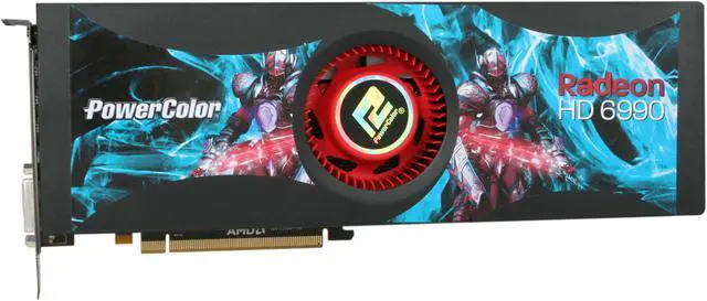 Alt view image 3 of 6 - PowerColor Radeon HD 6990 4GB GDDR5 PCI Express 2.1 x16 CrossFireX Support Graphics Card AX6990 4GBD5-M4D