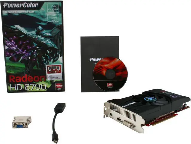 Alt view image 6 of 6 - PowerColor Radeon HD 6790 1GB GDDR5 PCI Express 2.1 x16 CrossFireX Support Graphics Card AX6790 1GBD5-DH