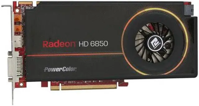 Alt view image 3 of 6 - PowerColor Radeon HD 6850 1GB GDDR5 PCI Express 2.1 x16 CrossFireX Support Graphics Card AX6850 1GBD5-I2DH