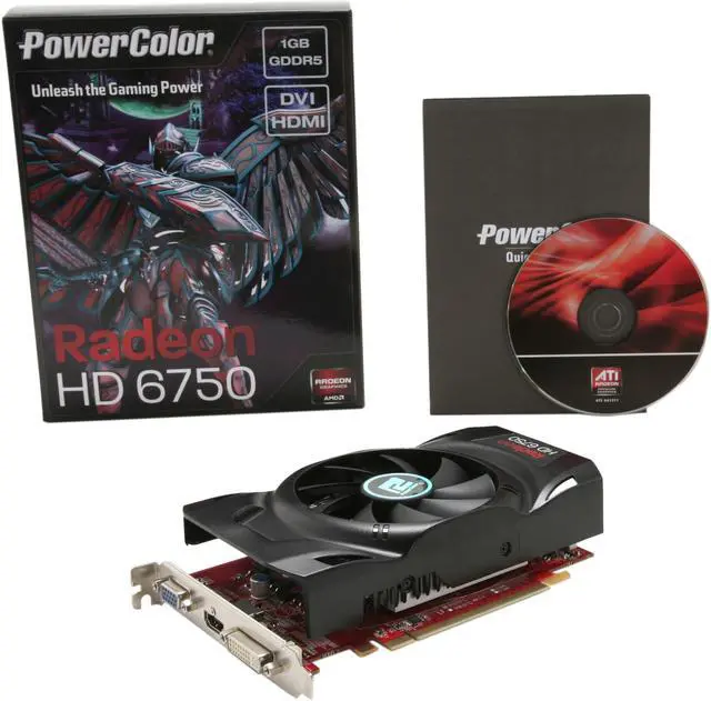 Alt view image 6 of 6 - PowerColor Radeon HD 6750 1GB GDDR5 PCI Express 2.1 x16 Graphics Card AX6750 1GBD5-H