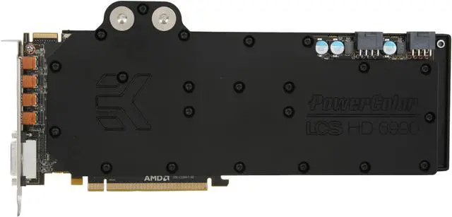 Alt view image 3 of 6 - PowerColor LCS Radeon HD 6990 4GB GDDR5 PCI Express 2.1 x16 CrossFireX Support Graphics Card AX6990 4GBD5-WM4D