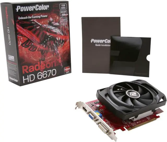 Alt view image 5 of 5 - PowerColor Radeon HD 6670 1GB DDR3 PCI Express 2.1 x16 Graphics Card AX6670 1GBK3-H