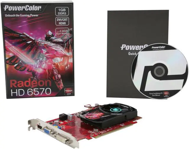 Alt view image 5 of 5 - PowerColor Radeon HD 6570 1GB DDR3 PCI Express 2.1 x16 Graphics Card AX6570 1GBK3-H