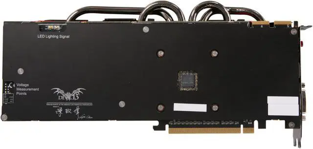 Alt view image 4 of 6 - PowerColor DEVIL 13 Radeon HD 6970 2GB GDDR5 PCI Express 2.1 x16 CrossFireX Support Graphics Card AX6970 2GBD5-A