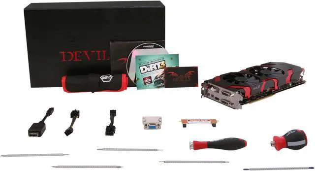Alt view image 6 of 6 - PowerColor DEVIL 13 Radeon HD 6970 2GB GDDR5 PCI Express 2.1 x16 CrossFireX Support Graphics Card AX6970 2GBD5-A