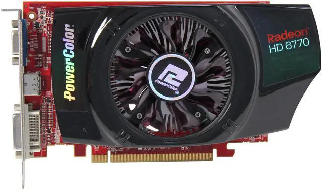Alt view image 3 of 6 - PowerColor Radeon HD 6770 1GB GDDR5 PCI Express 2.1 x16 Graphics Card AX6770 1GBD5-HV2
