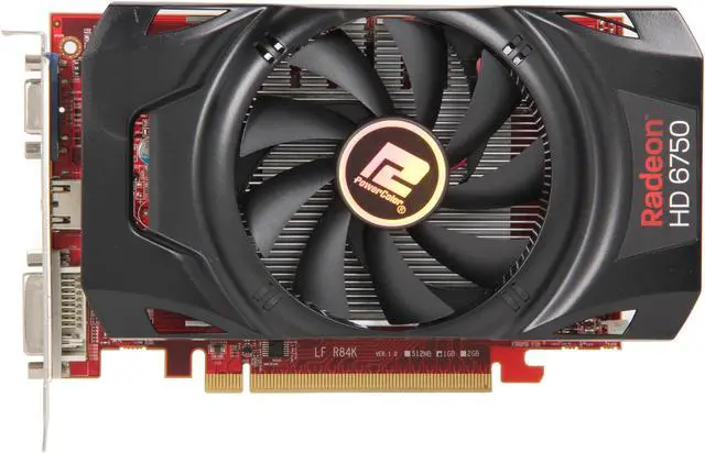 Alt view image 3 of 6 - PowerColor Radeon HD 6750 1GB DDR3 PCI Express 2.1 x16 Graphics Card AX6750 1GBK3-H