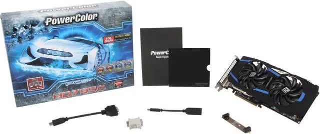Alt view image 6 of 6 - PowerColor PCS+ Radeon HD 7950 3GB GDDR5 PCI Express 3.0 x16 CrossFireX Support Graphics Card AX7950 3GBD5-2DHPP