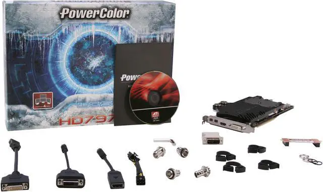 Alt view image 6 of 6 - PowerColor LCS Radeon HD 7970 3GB GDDR5 PCI Express 3.0 x16 CrossFireX Support Graphics Card AX7970 3GBD5-W2DH