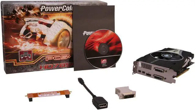 Alt view image 6 of 6 - PowerColor PCS+ Radeon HD 7850 2GB GDDR5 PCI Express 3.0 x16 CrossFireX Support Graphics Card AX7850 2GBD5-2DHPP