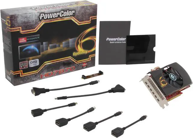 Alt view image 6 of 6 - PowerColor Radeon HD 7870 GHz Edition 2GB GDDR5 PCI Express 3.0 x16 CrossFireX Support Graphics Card AX7870 2GBD5-6D