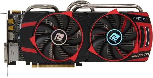 Alt view image 3 of 6 - PowerColor PCS+ AX7870 2GBD5-2DHPPV Radeon HD 7870 GHz Edition (Vortex II Edition) 2GB 256-bit GDDR5 PCI Express 3.0 x16 HDCP Ready CrossFireX Support Video Card