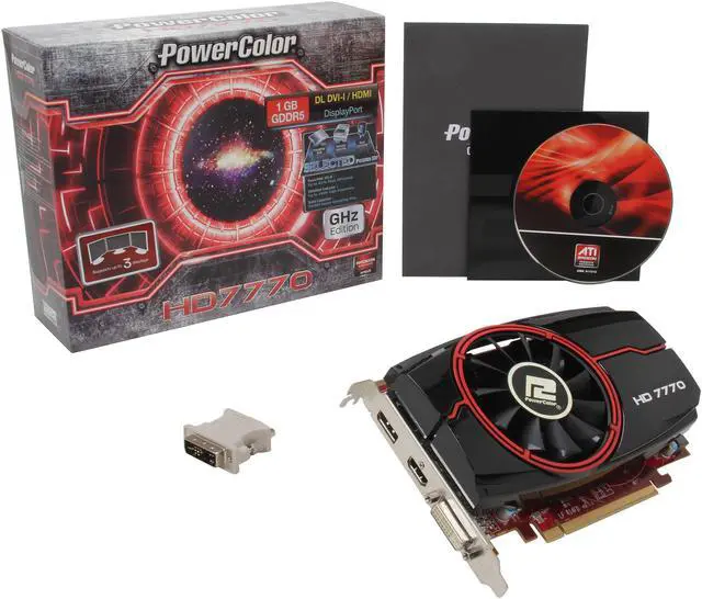 Alt view image 6 of 6 - PowerColor Radeon HD 7770 1GB GDDR5 PCI Express 3.0 x16 CrossFireX Support Graphics Card AX7770 1GBD5-DH