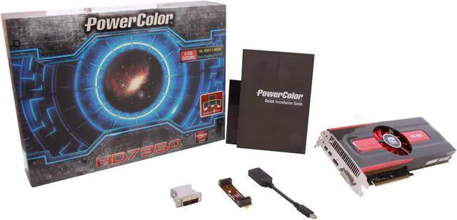 Alt view image 6 of 6 - PowerColor AX7950 3GBD5-2DHV4 Radeon HD 7950 Boost State 3GB 384-bit GDDR5 PCI Express 3.0 x16 HDCP Ready CrossFireX Support Video Card