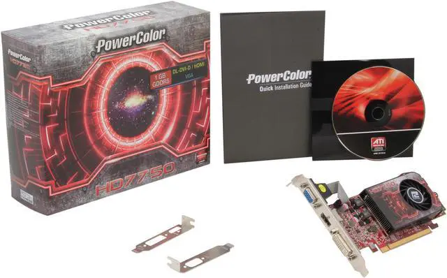 Alt view image 5 of 5 - PowerColor Radeon HD 7750 1GB GDDR5 PCI Express 3.0 x16 Low Profile Ready Graphics Card AX7750 1GBD5-HL