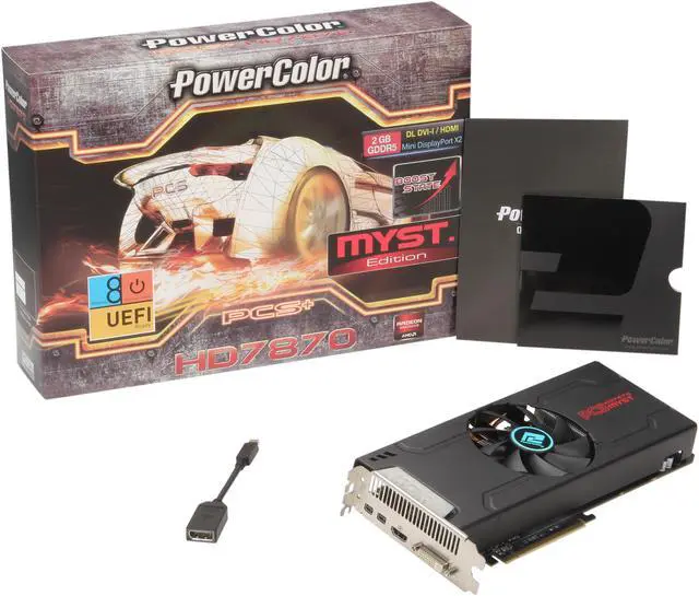 Alt view image 6 of 6 - PowerColor PCS+ Radeon HD 7870 MYST. Edition (Tahiti LE) 2GB GDDR5 PCI Express 3.0 x16 CrossFireX Support Graphics Card AX7870 2GBD5-2DHPPV3E