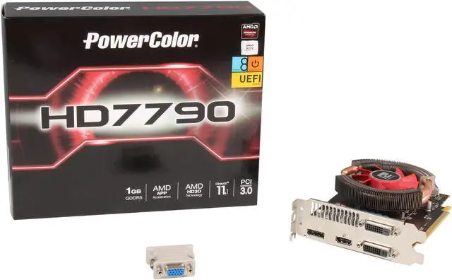 Alt view image 5 of 5 - PowerColor Radeon HD 7790 1GB GDDR5 PCI Express 3.0 CrossFireX Support Graphics Card AX7790 1GBD5-DH/OC