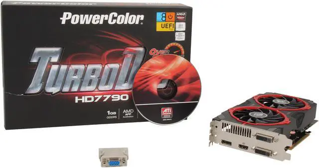 Alt view image 6 of 6 - PowerColor TurboDuo Radeon HD 7790 1GB GDDR5 PCI Express 3.0 CrossFireX Support Graphics Card AX7790 1GBD5-TDH/OC