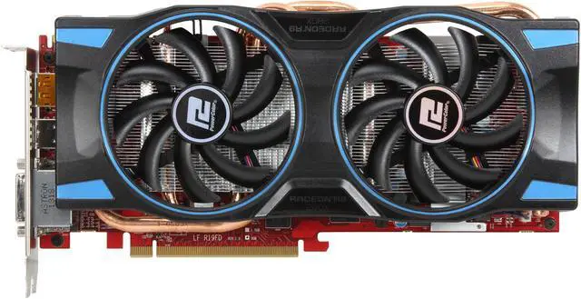 Alt view image 3 of 6 - PowerColor Radeon R9 280X 3GB GDDR5 PCI Express 3.0 x16 CrossFireX Support Graphics Card AXR9 280X 3GBD5-DHE