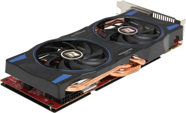 Alt view image 5 of 6 - PowerColor Radeon R9 280X 3GB GDDR5 PCI Express 3.0 x16 CrossFireX Support Graphics Card AXR9 280X 3GBD5-DHE