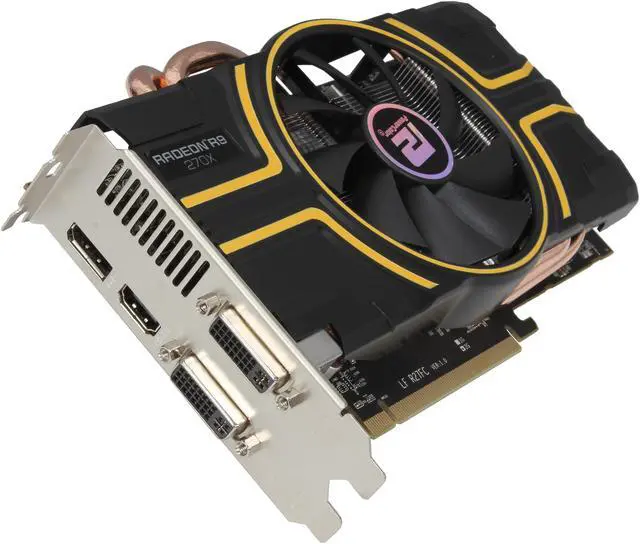 Main image of PowerColor Radeon R9 270X 2GB GDDR5 PCI Express 3.0 x16 CrossFireX Support Graphics Card AXR9 270X 2GBD5-DH/OC