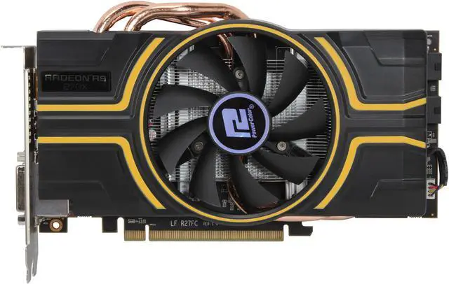 Alt view image 3 of 6 - PowerColor Radeon R9 270X 2GB GDDR5 PCI Express 3.0 x16 CrossFireX Support Graphics Card AXR9 270X 2GBD5-DH/OC