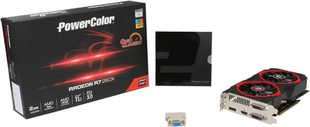 Alt view image 6 of 6 - PowerColor Radeon R7 260X 2GB GDDR5 PCI Express 3.0 x16 CrossFireX Support Graphics Card AXR7 260X 2GBD5-TDHE/OC