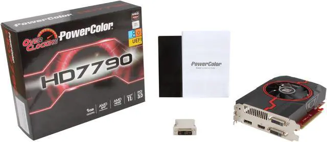 Alt view image 6 of 6 - PowerColor Radeon HD 7790 1GB GDDR5 PCI Express 3.0 CrossFireX Support Graphics Card AX7790 1GBD5-DHV2/OC