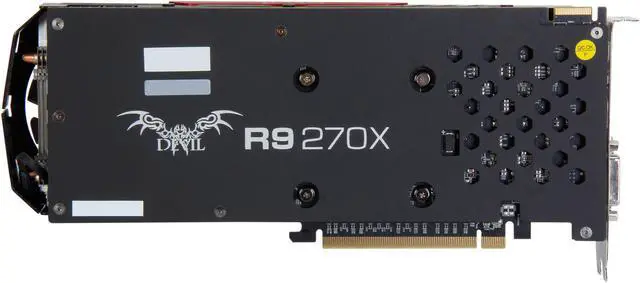 Alt view image 4 of 6 - PowerColor DEVIL Radeon R9 270X 2GB GDDR5 PCI Express 3.0 CrossFireX Support Graphics Card AXR9 270X 2GBD5-A2DHE