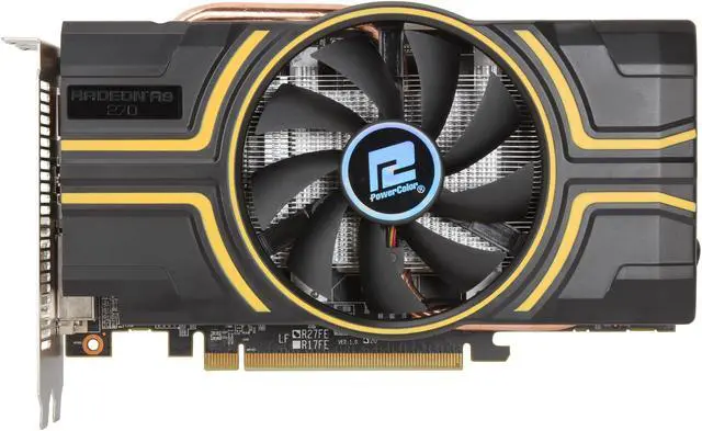 Alt view image 3 of 6 - PowerColor Radeon R9 270 2GB GDDR5 PCI Express 3.0 Graphics Card AXR9 270 2GBD5-DH/OC