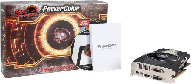 Alt view image 6 of 6 - PowerColor Radeon HD 7870 GHz Edition 2GB GDDR5 PCI Express 3.0 CrossFireX Support Graphics Card AX7870 2GBD5-2DHV4E/OC