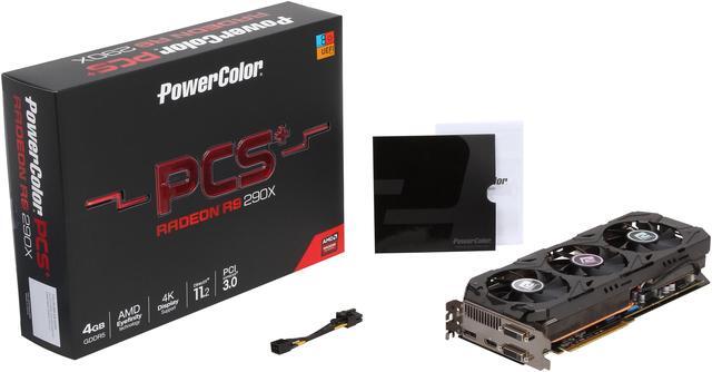 Alt view image 6 of 6 - PowerColor PCS+ Radeon R9 290X 4GB GDDR5 PCI Express 3.0 CrossFireX Support Graphics Card AXR9 290X 4GBD5-PPDHE