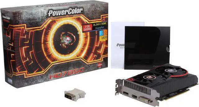 Alt view image 6 of 6 - PowerColor Radeon HD 7850 2GB GDDR5 PCI Express 2.1 CrossFireX Support Graphics Card AX7850 2GBD5-DHEV2